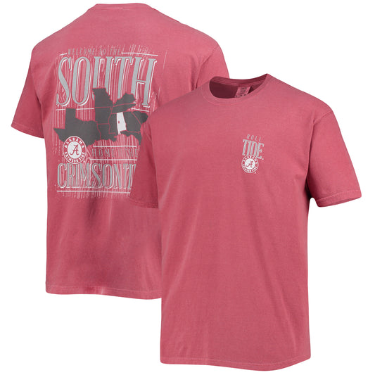 Men's Crimson Alabama Crimson Tide Comfort Colors Welcome to the South T-Shirt