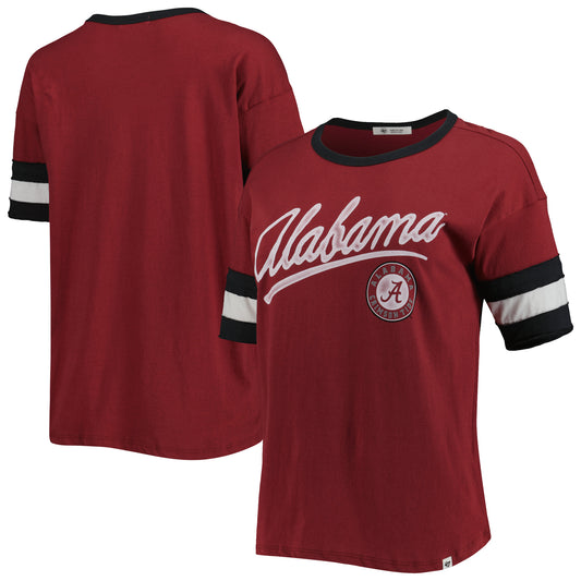 Women's '47 Crimson Alabama Crimson Tide Dani Retro Slub T-Shirt