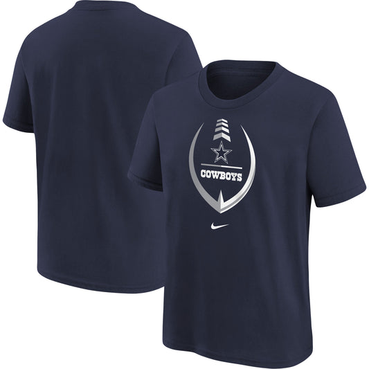 Girls Preschool Nike Navy Dallas Cowboys Icon T-Shirt