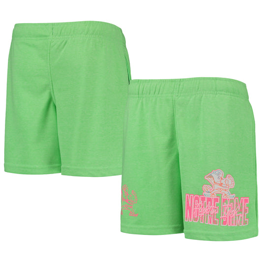 Youth Green Notre Dame Fighting Irish Super Fresh Neon Daze Shorts