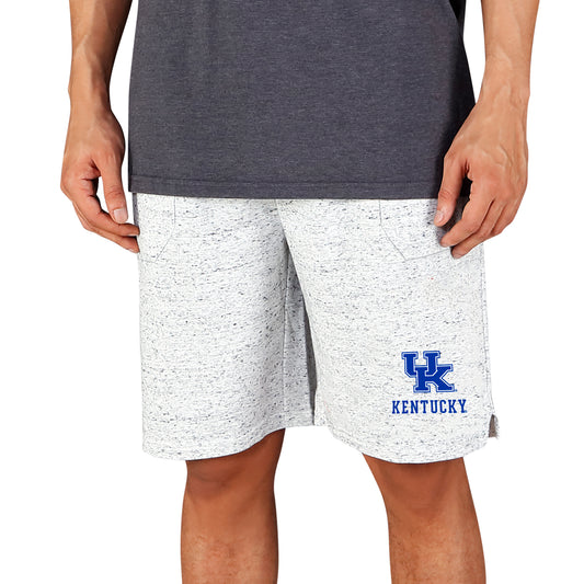 Men's Concepts Sport White/Charcoal Kentucky Wildcats Throttle Knit Jam Shorts