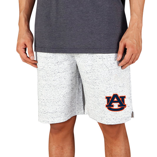 Men's Concepts Sport White/Charcoal Auburn Tigers Throttle Knit Jam Shorts