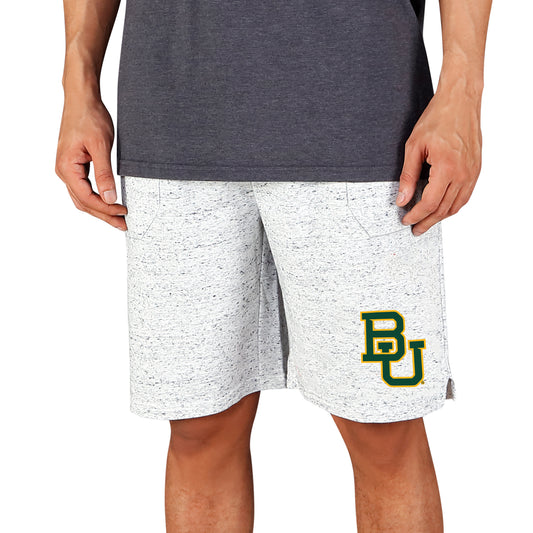 Men's Concepts Sport White/Charcoal Baylor Bears Throttle Knit Jam Shorts