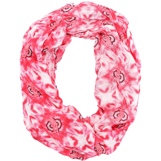 Women's ZooZatz Ohio State Buckeyes Tie-Dye Infinity Scarf