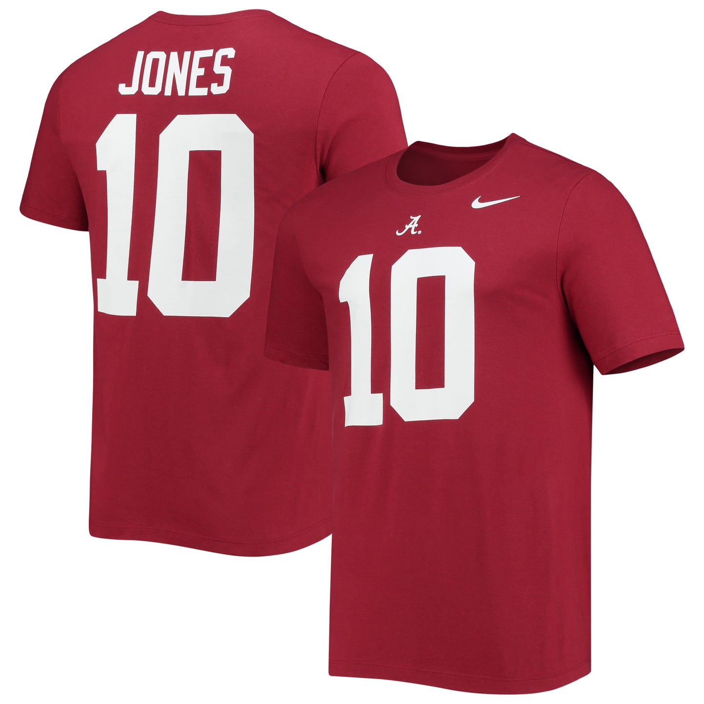 Men's Nike Mac Jones Crimson Alabama Crimson Tide Alumni Name & Number Team T-Shirt