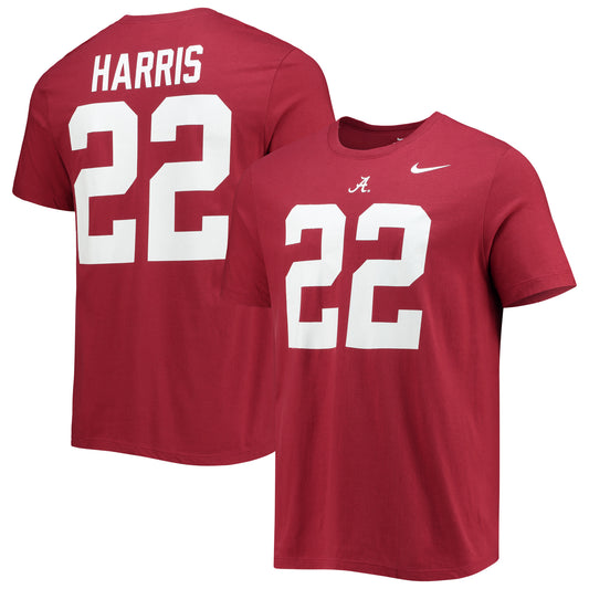 Men's Nike Najee Harris Crimson Alabama Crimson Tide Alumni Name & Number Team T-Shirt