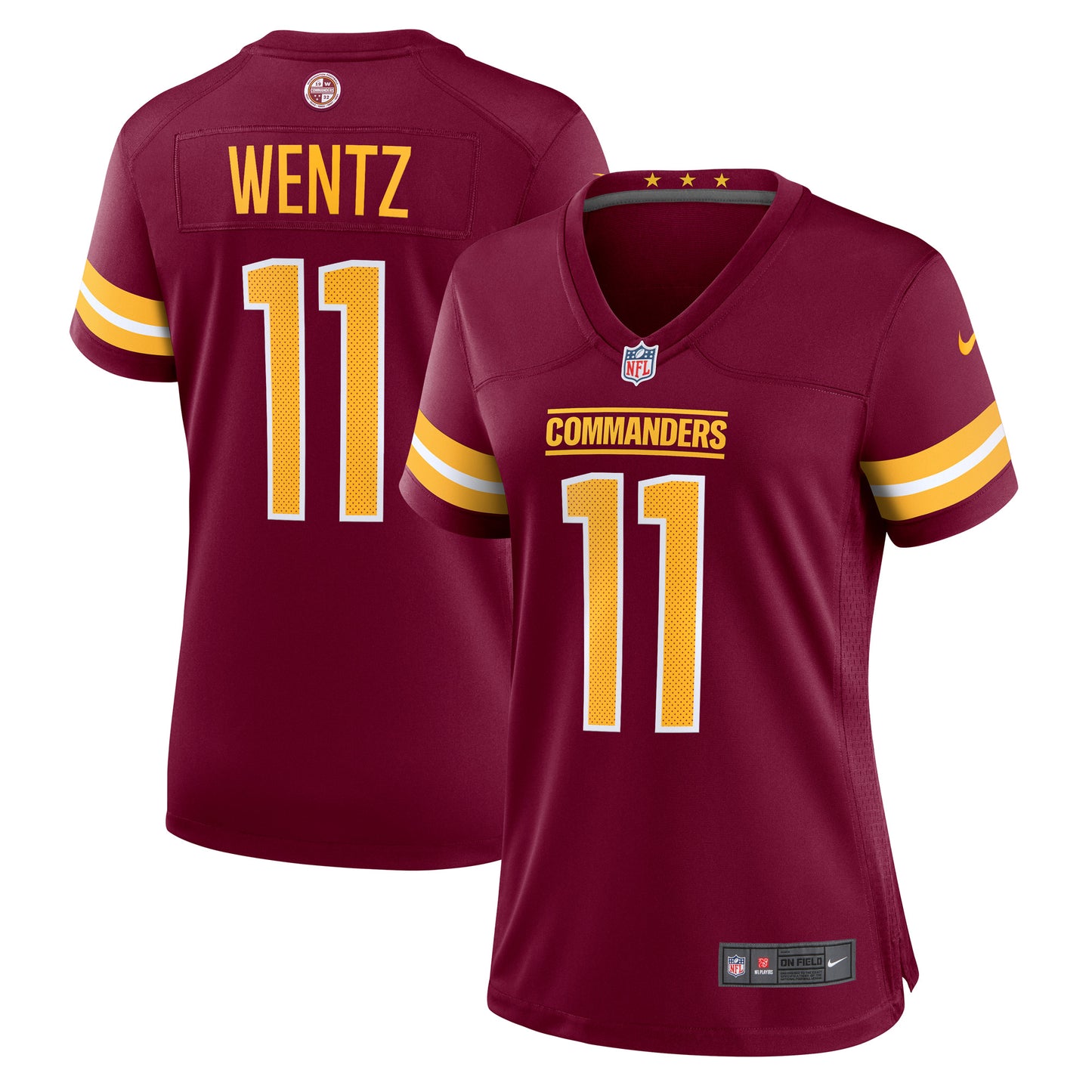 Women's Nike Carson Wentz Burgundy Washington Commanders Game Jersey