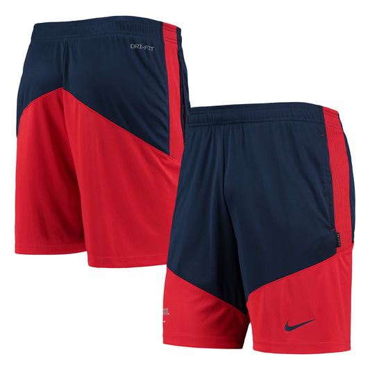 Men's Nike Navy/Red Ole Miss Rebels Performance Player Shorts