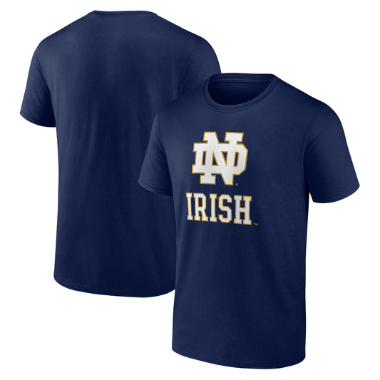 Men's Majestic Navy Notre Dame Fighting Irish Primary Logo T-Shirt