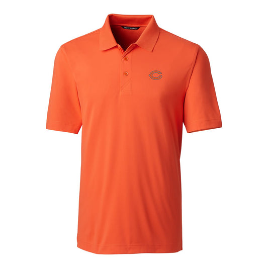 Men's Cutter & Buck Orange Chicago Bears Big & Tall Forge Stretch Polo