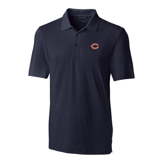 Men's Cutter & Buck Navy Chicago Bears Big & Tall Forge Stretch Polo