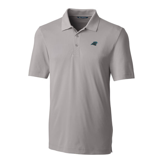 Men's Cutter & Buck Gray Carolina Panthers Big & Tall Forge Stretch Polo