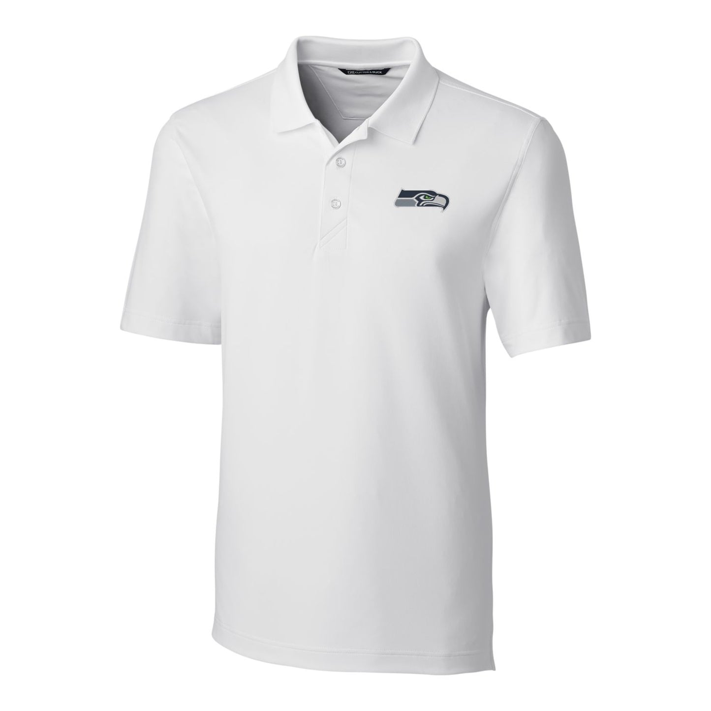 Men's Cutter & Buck White Seattle Seahawks Big & Tall Forge Stretch Polo