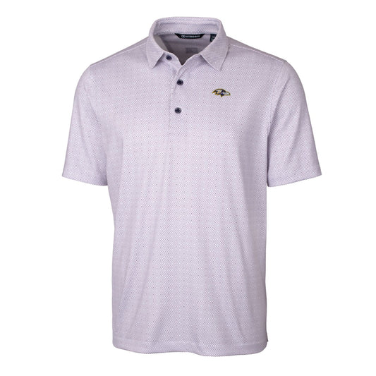 Men's Cutter & Buck Purple Baltimore Ravens Big & Tall Pike Double Dot Stretch Polo