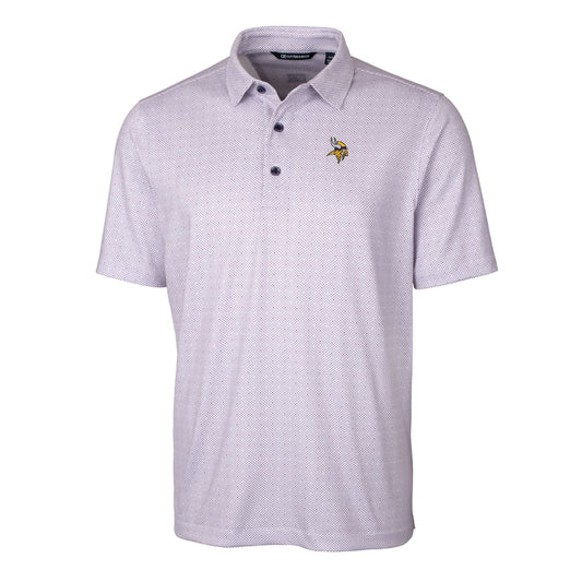 Men's Cutter & Buck Purple Minnesota Vikings Big & Tall Pike Double Dot Stretch Polo