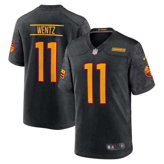 Men's Nike Carson Wentz Black Washington Commanders Alternate Game Player Jersey