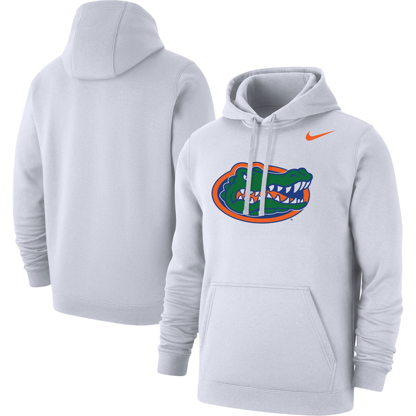 Men's Nike White Florida Gators Logo Club Pullover Hoodie