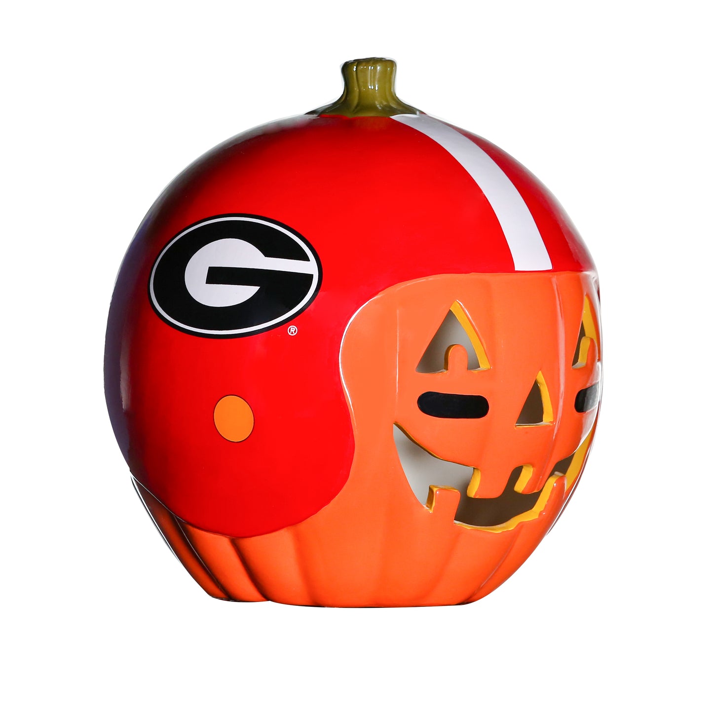 Georgia Bulldogs Ceramic Pumpkin Helmet