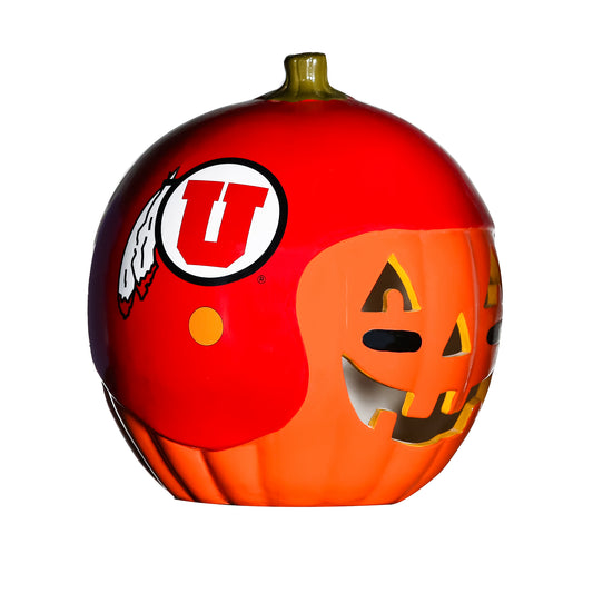 Utah Utes Ceramic Pumpkin Helmet