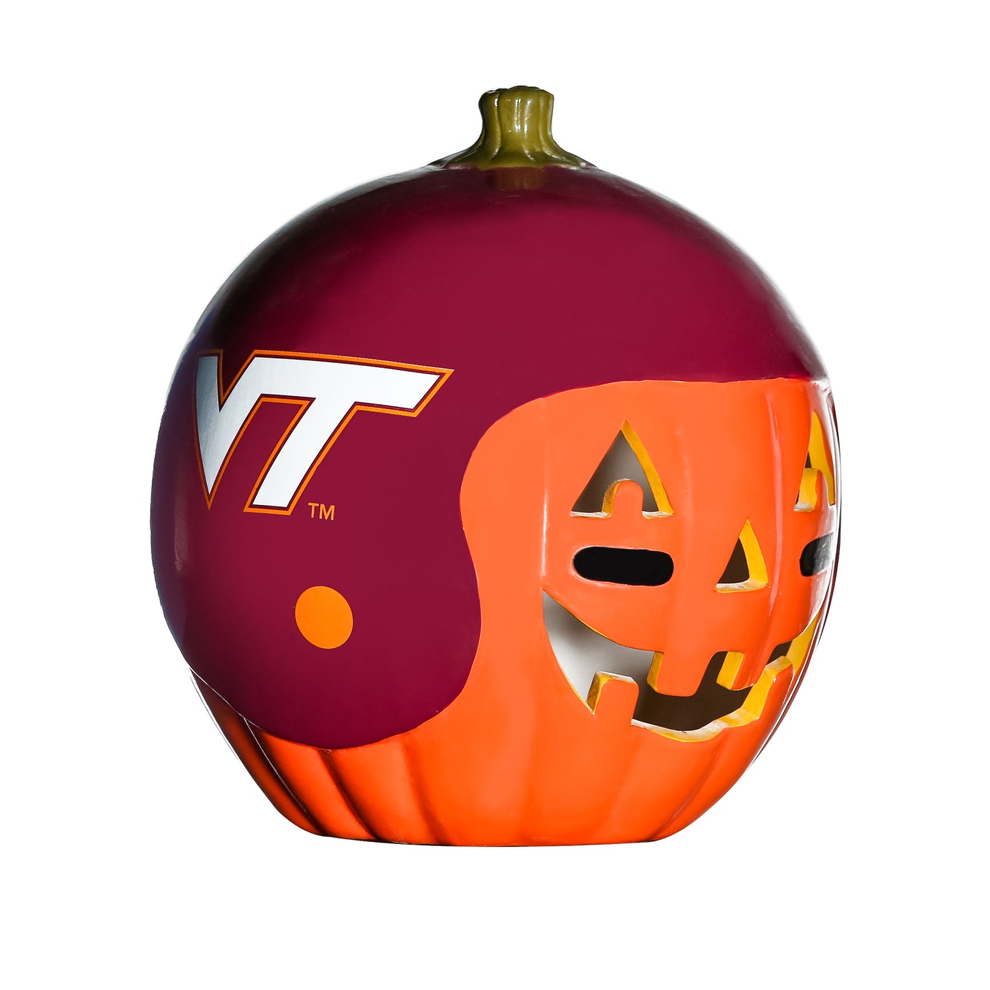 Virginia Tech Hokies Ceramic Pumpkin Helmet