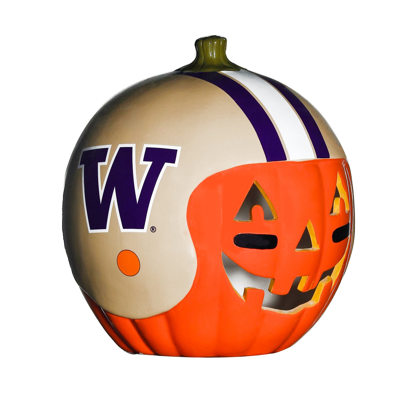 Washington Huskies Ceramic Pumpkin Helmet