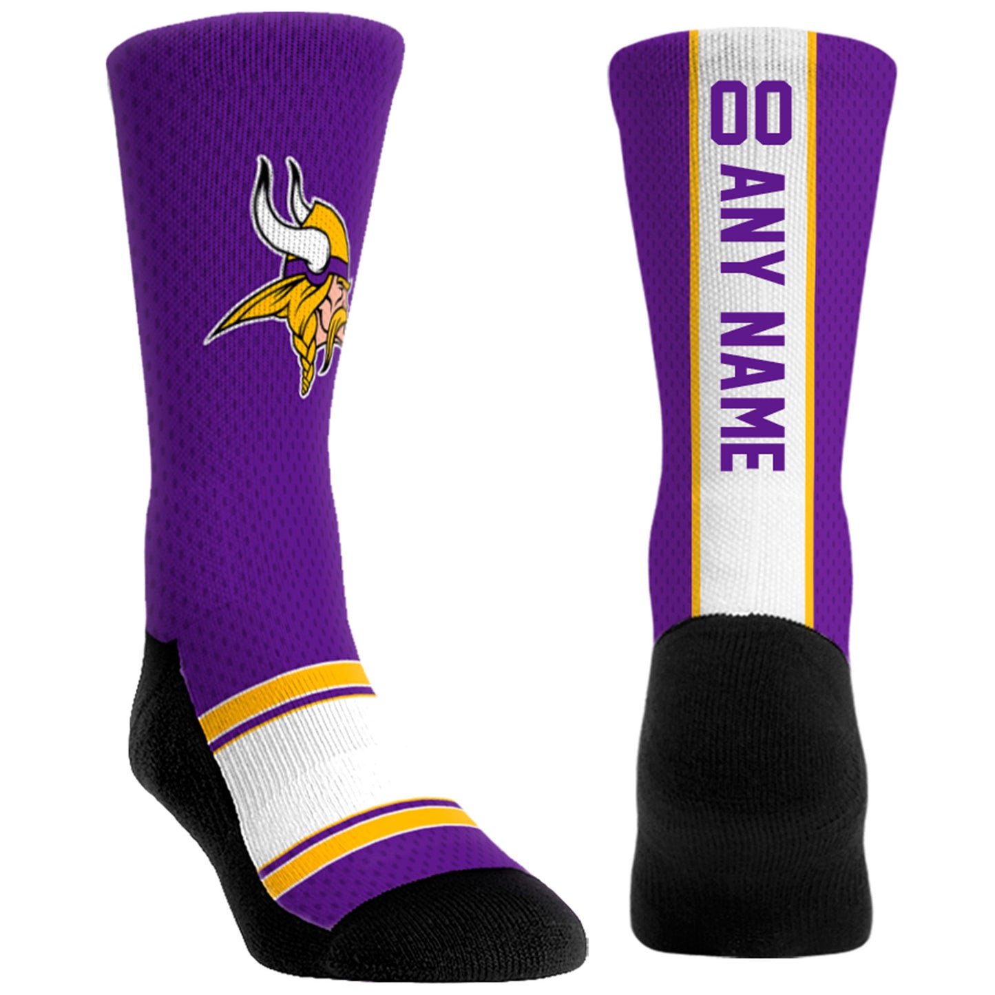 Unisex Rock Em Socks Minnesota Vikings Custom Jersey Crew Socks