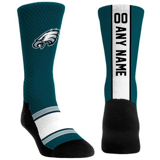 Unisex Rock Em Socks Philadelphia Eagles Custom Jersey Crew Socks