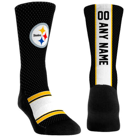 Unisex Rock Em Socks Pittsburgh Steelers Custom Jersey Crew Socks