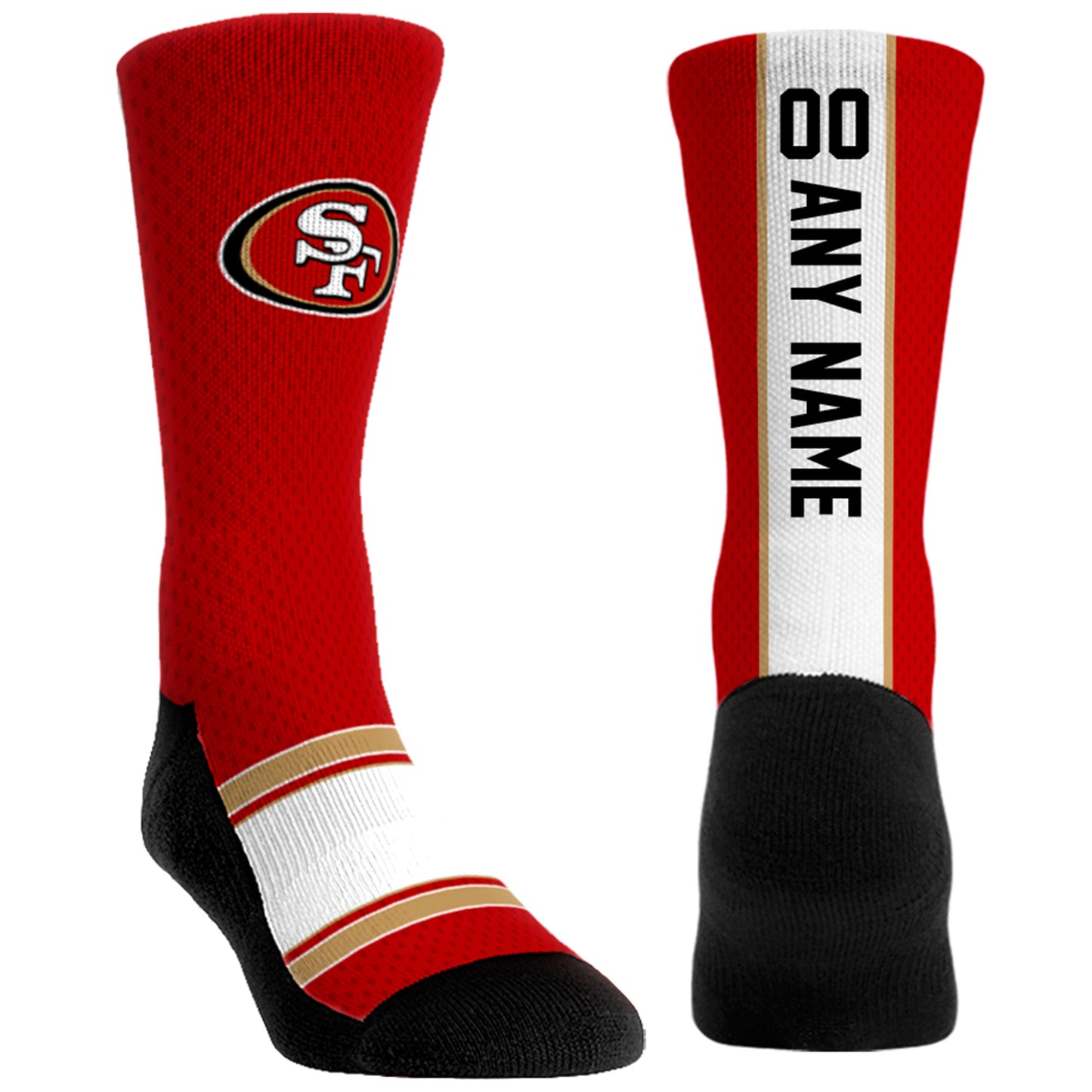 Unisex Rock Em Socks San Francisco 49ers Custom Jersey Crew Socks