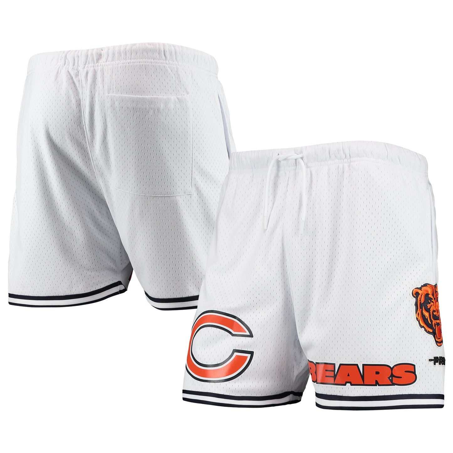 Men's Pro Standard White/Black Chicago Bears Mesh Shorts