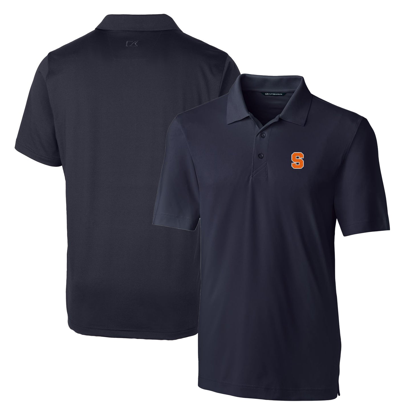 Men's Cutter & Buck Navy Syracuse Orange Big & Tall Forge Stretch Polo