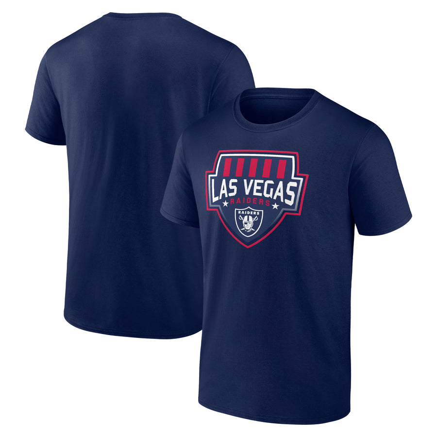 Men's Fanatics Navy Las Vegas Raiders Power Shield T-Shirt