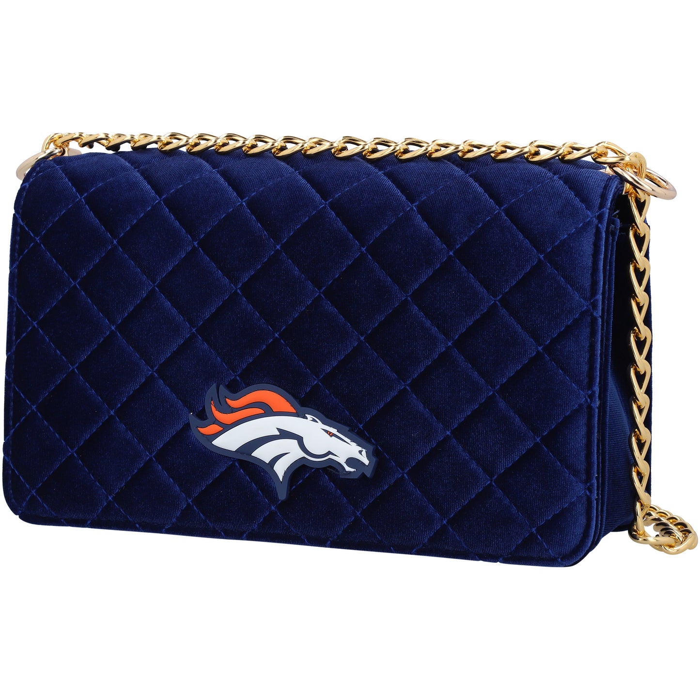 Women's Cuce Denver Broncos Velvet Team Color Bag