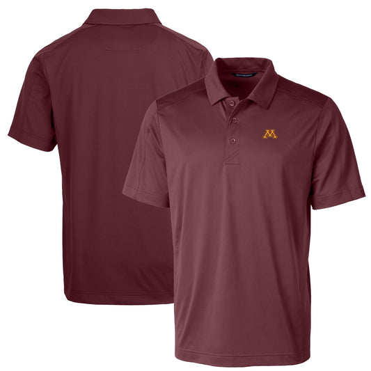 Men's Cutter & Buck Maroon Minnesota Golden Gophers Big & Tall Prospect Textured Stretch Polo