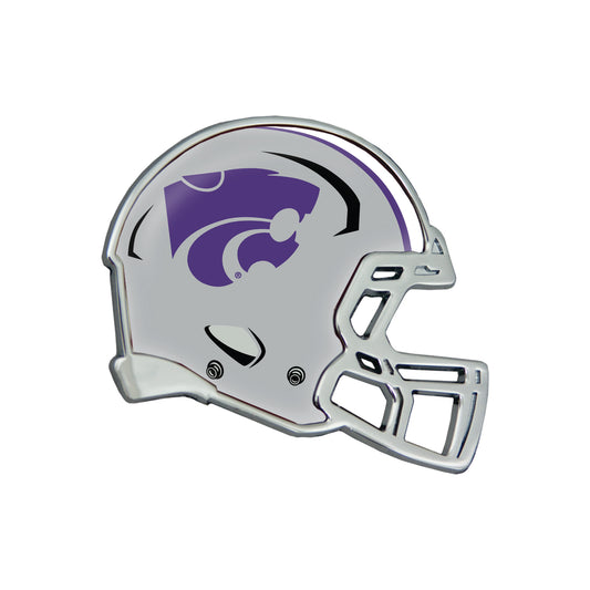 WinCraft Kansas State Wildcats Helmet Chrome Domed Car Emblem