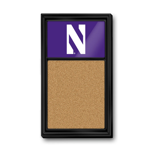 Northwestern Wildcats 31'' x 17.5'' Cork Note Board