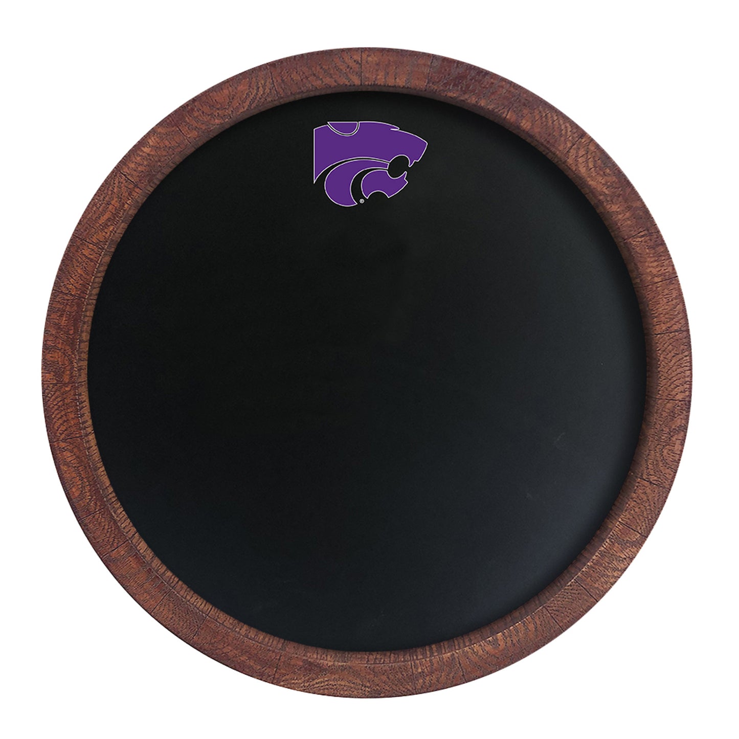 Kansas State Wildcats 20.25'' Round Chalkboard Faux Barrel Top Sign