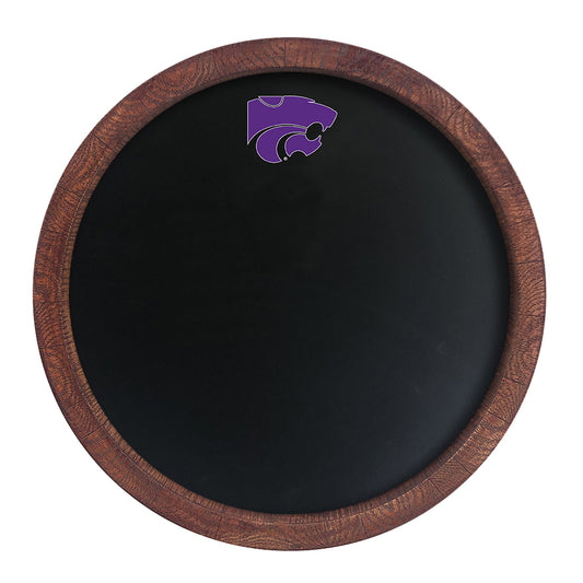 Kansas State Wildcats 20.25'' Round Chalkboard Faux Barrel Top Sign