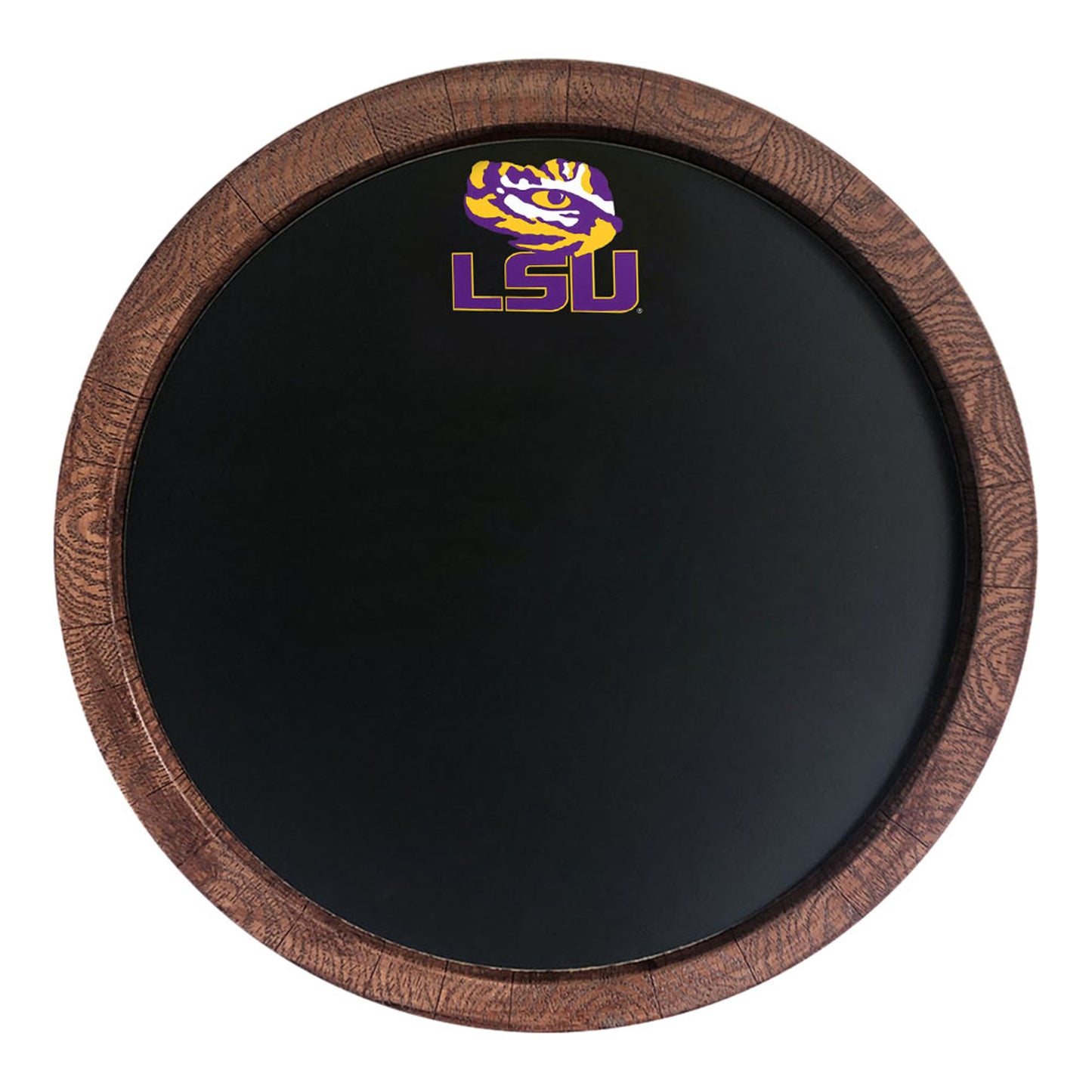 LSU Tigers 20.25'' Round Chalkboard Faux Barrel Top Sign