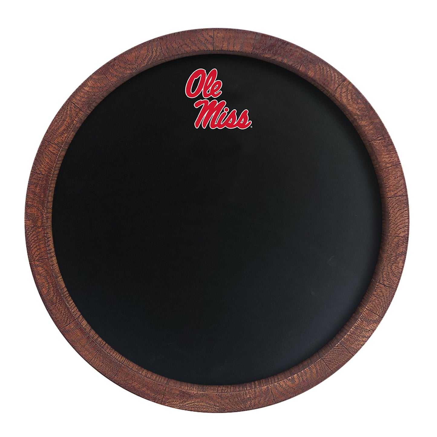 Ole Miss Rebels 20.25'' Round Chalkboard Faux Barrel Top Sign