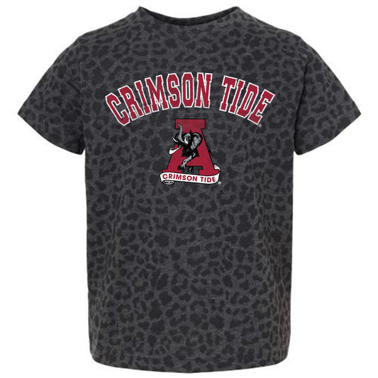 Girls Toddler Gameday Couture Leopard Alabama Crimson Tide All the Cheer T-Shirt