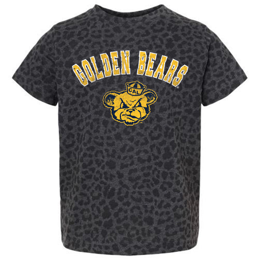 Girls Toddler Gameday Couture Leopard Cal Bears All the Cheer T-Shirt