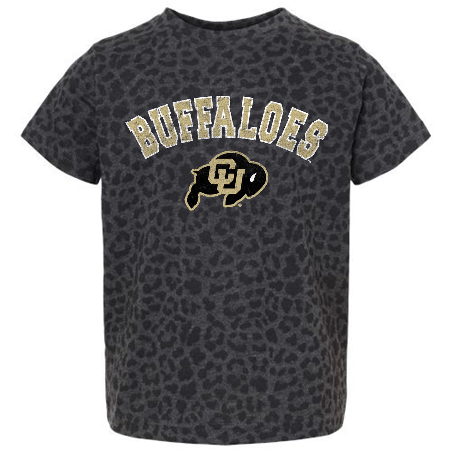 Girls Toddler Gameday Couture Leopard Colorado Buffaloes All the Cheer T-Shirt