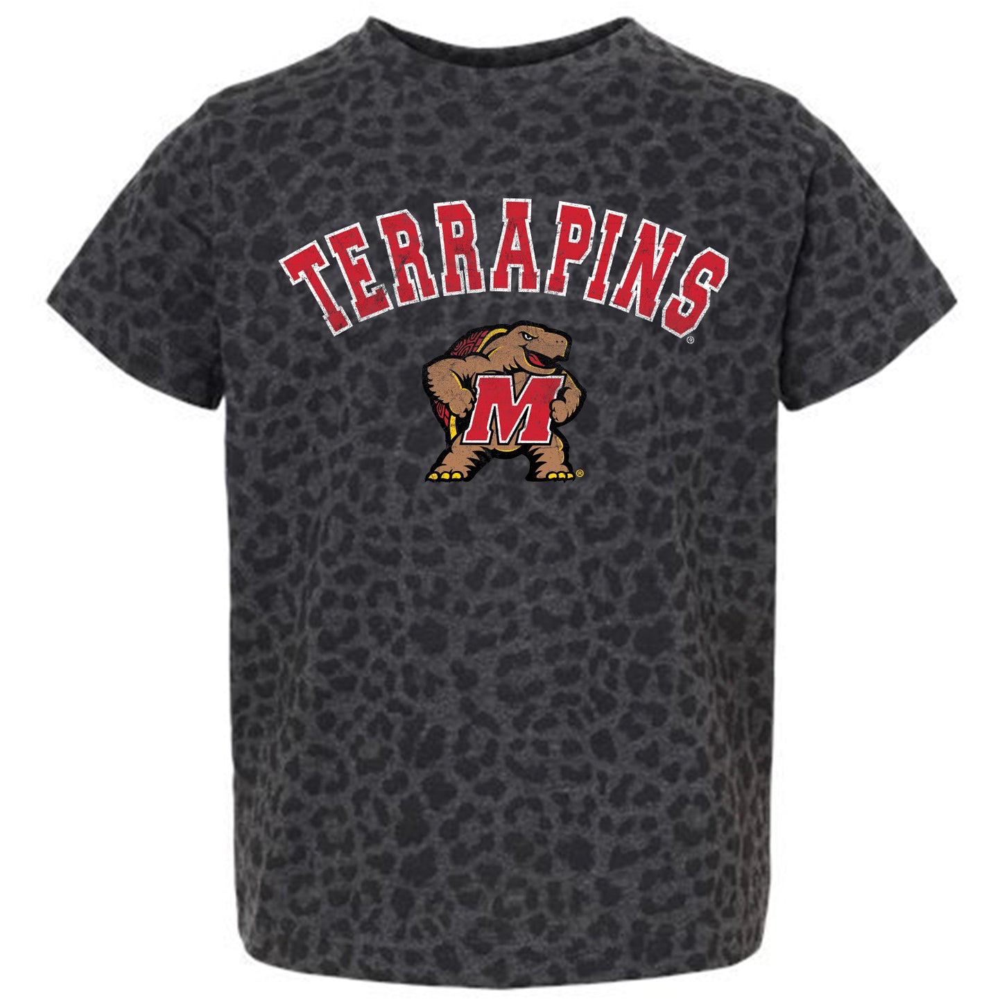 Girls Toddler Gameday Couture Leopard Maryland Terrapins All the Cheer T-Shirt