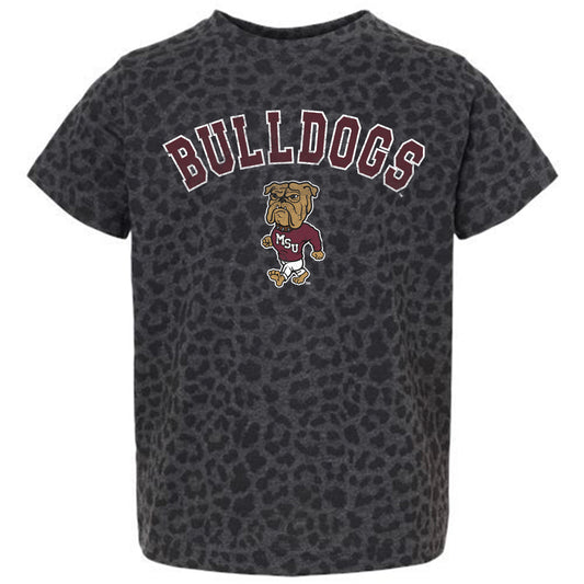Girls Toddler Gameday Couture Leopard Mississippi State Bulldogs All the Cheer T-Shirt