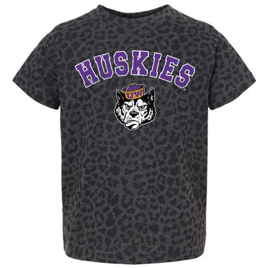 Girls Toddler Gameday Couture Leopard Washington Huskies All the Cheer T-Shirt