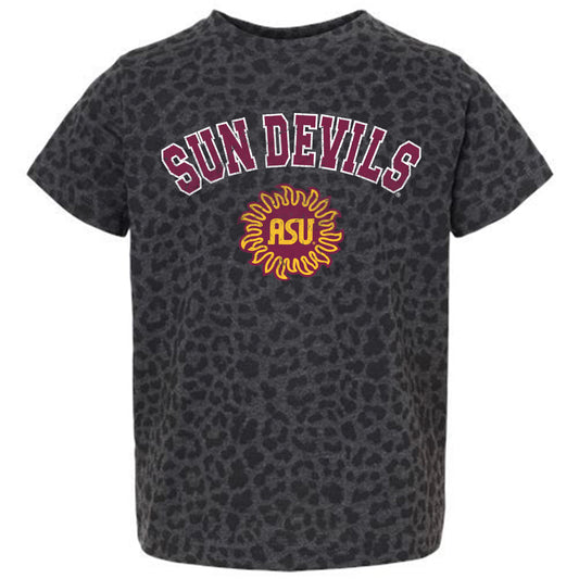 Youth Gameday Couture Leopard Arizona State Sun Devils All the Cheer Leopard T-Shirt