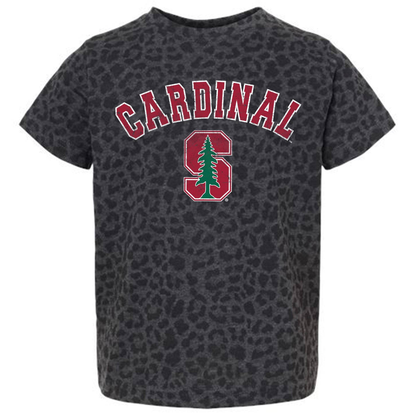 Youth Gameday Couture Leopard Stanford Cardinal All the Cheer Leopard T-Shirt