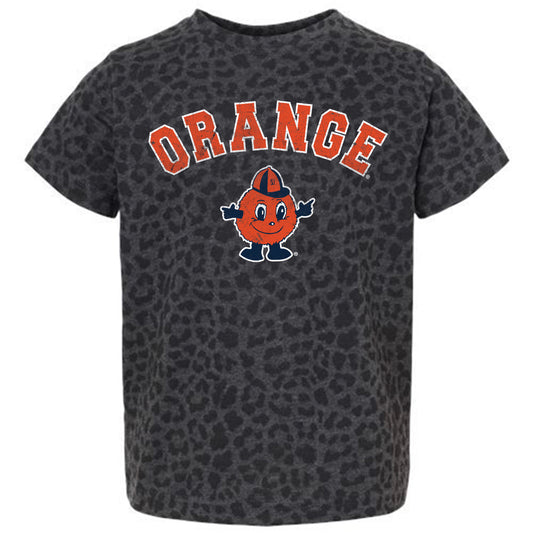 Youth Gameday Couture Leopard Syracuse Orange All the Cheer Leopard T-Shirt