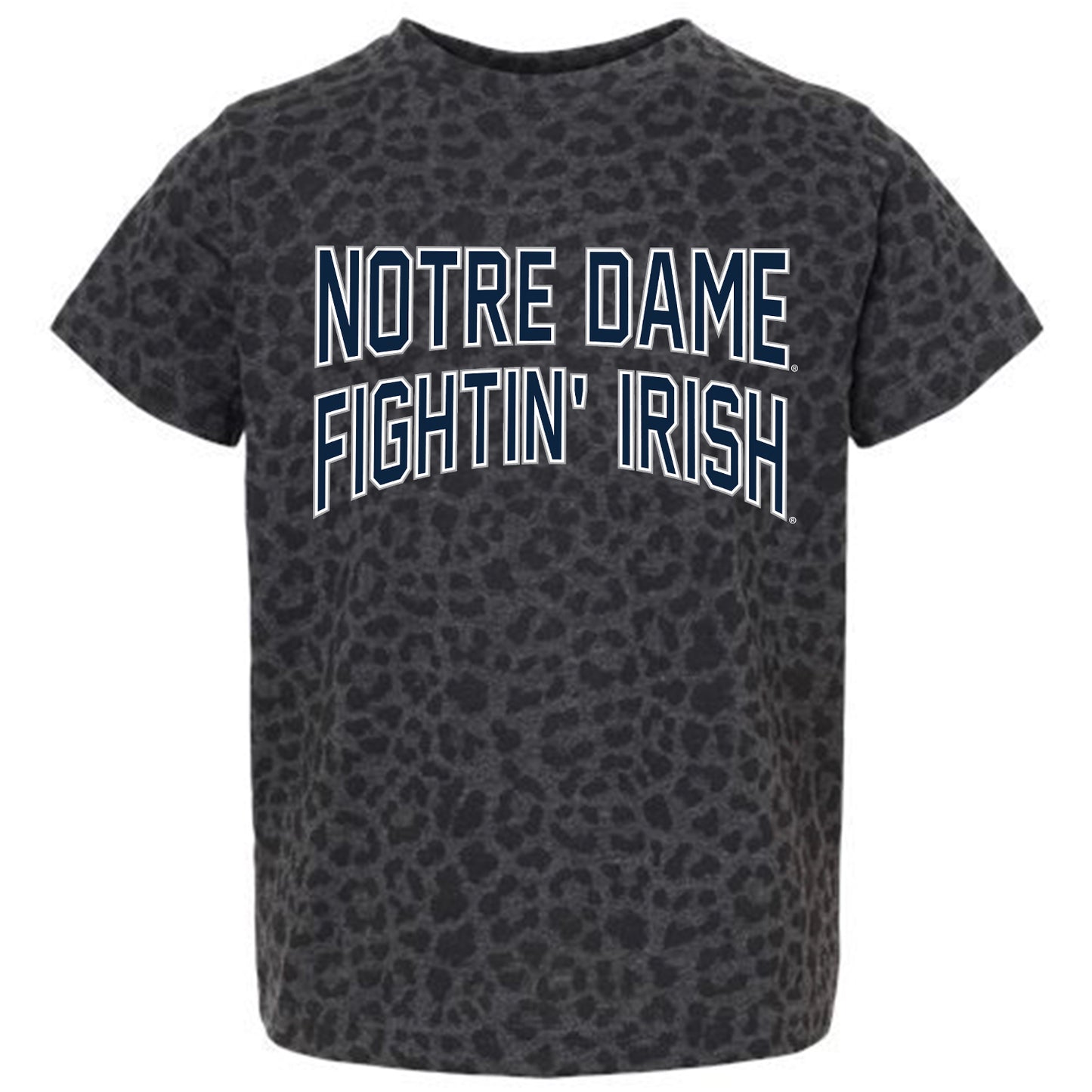 Youth Gameday Couture Leopard Notre Dame Fighting Irish Fan Favorite Leopard T-Shirt